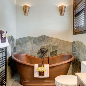 High-end bathroom renovation done by Kelowna & Big White Custom home design builder