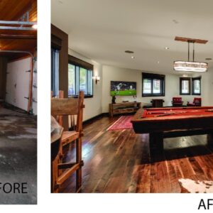 Redesign of space done by Kelowna & Big White Custom home builder and home designer