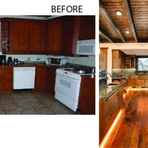 Renovation of Kitchen in ski chalet done by Big White & Kelowna home renovator near me