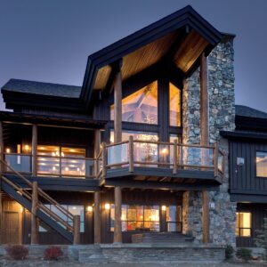 Luxury home renovation with timber features created by Kelowna & Big White Custom home design builder