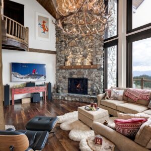 Custom renovation of a vacation home ski chalet completed by Kelowna & Big White Custom home construction company