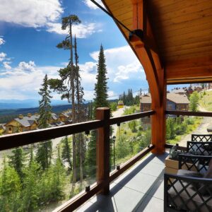 Custom chalet showcasing mountain views by Big White custom home builder designer & Kelowna builder
