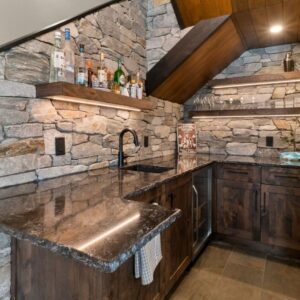 Luxury bar created by Kelowna & Big White Custom home design builder designer