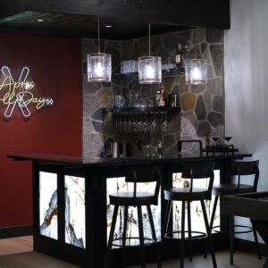 Unique bar created by Kelowna & Big White Custom home builder