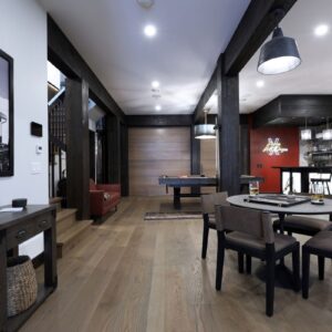 Games room & custom bar built by Big White, BC vacation home builder & Kelowna home builder designer