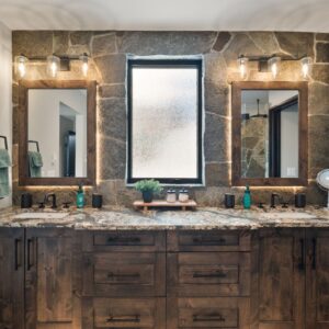 Master ensuite design designed by Big White, BC custom home builder & Kelowna contractor
