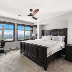 Bright bedroom design built by Big White custom home builder & Kelowna custom home builder designer