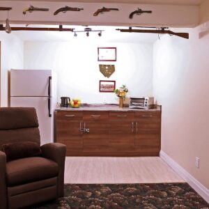 Downstairs Man cave design by Kelowna custom builder & custom home designer