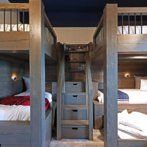 Bunk bed with storage drawrs